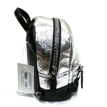 Рюкзак женский 2182-черный с серебром — фото 2
