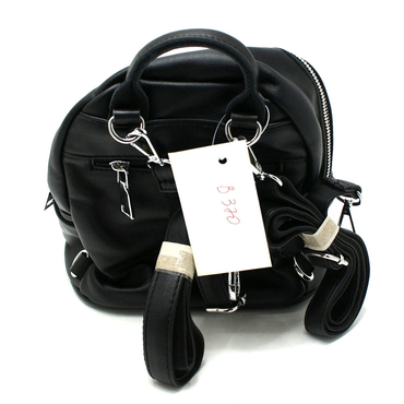 Рюкзак женский B370-черный иск. кожа — фото 3
