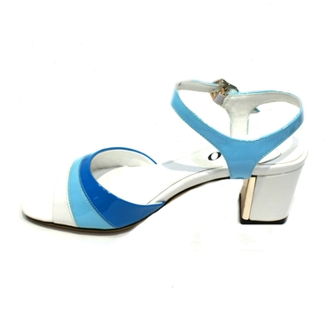 Туфли женские A157-M239-7-бело-голубой-синий — фото 3