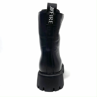 Ботинки женские М2346ЧП-черный нат. кожа — фото 3