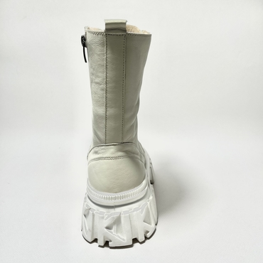 Ботинки женские М2310БП-бежевый нат.кожа — фото 3