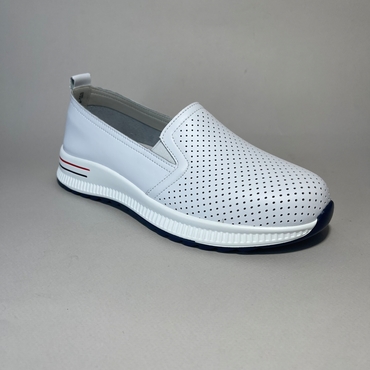 Туфли спортивные женские UTL-51400-1B-SU-белый нат. кожа