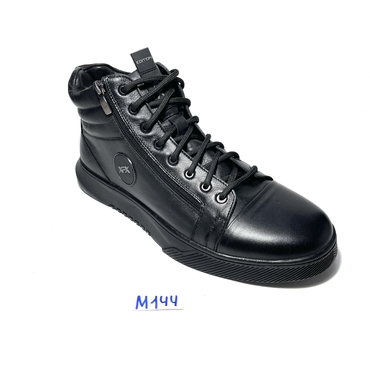 Ботинки мужские M144-черный нат. кожа
