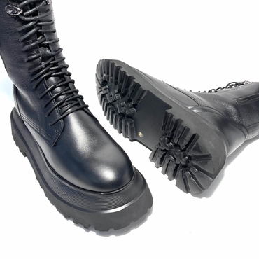 Ботинки женские М2134ЧП-черный нат. кожа — фото 5