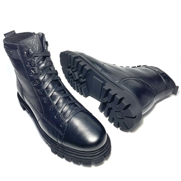 Ботинки мужские М568ЧП-черный нат. кожа — фото 5