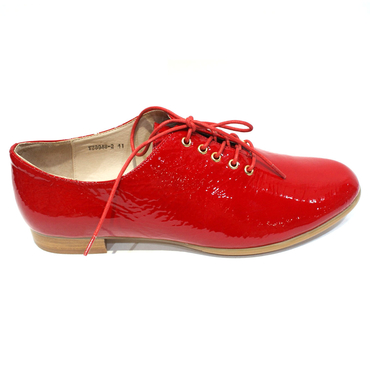 Туфли женские  YZ8948-2-красный лак — фото 3