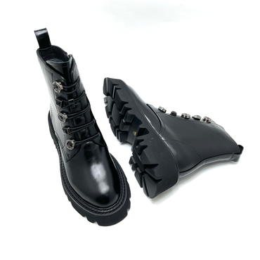 Ботинки женские H031-B859-1941/5-0/6-черный нат. кожа — фото 5