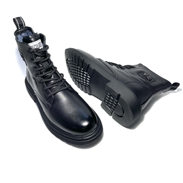 Ботинки мужские 88825-черный нат. кожа — фото 5